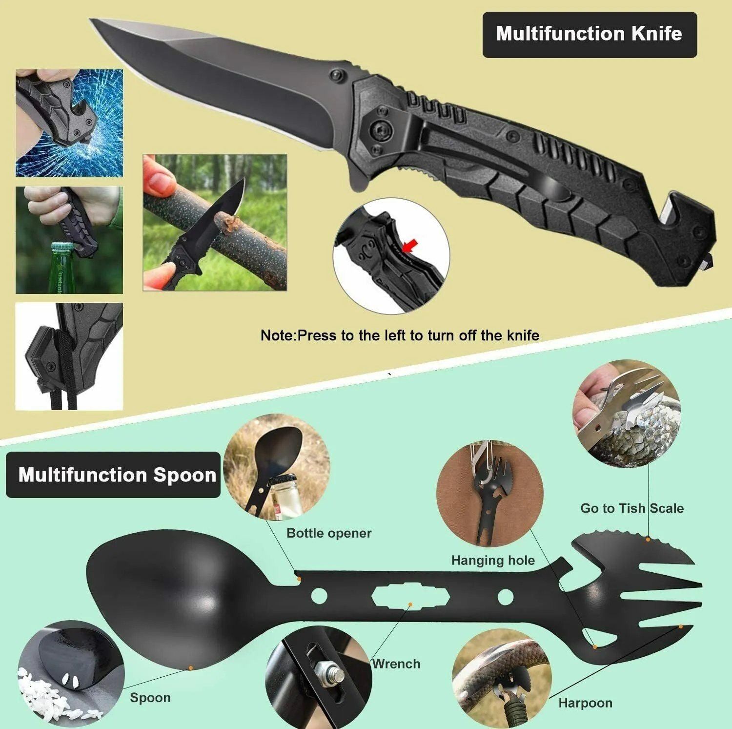 Tactical Emergency Survival Kit Outdoor Sports Tactical Hiking Camping SOS NEW