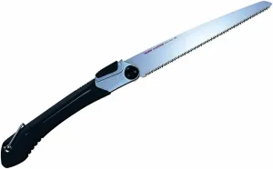 TAJIMA Pull-Stroke Saw - 240 mm x 9 TPI Japanese Flush Cut Hand Saw with Multi-Position Blade & Elastomer Folding Handle - GK-G240