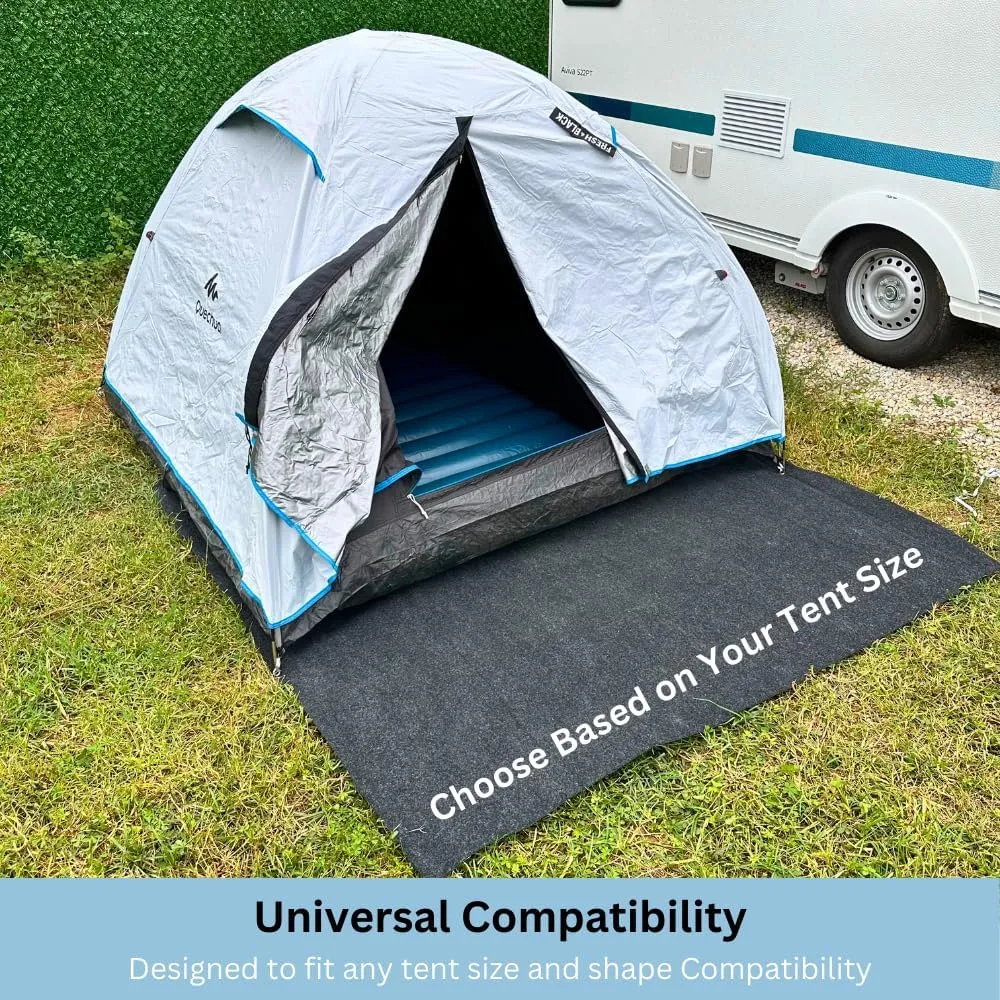 Tent Carpet Mat Camping Floor Rug Waterproof Durable Thick Portable and Foldable Lightweight Pad Insulated Picnic Non-Slip Carpet Outdoor Accessory (58" x 72")