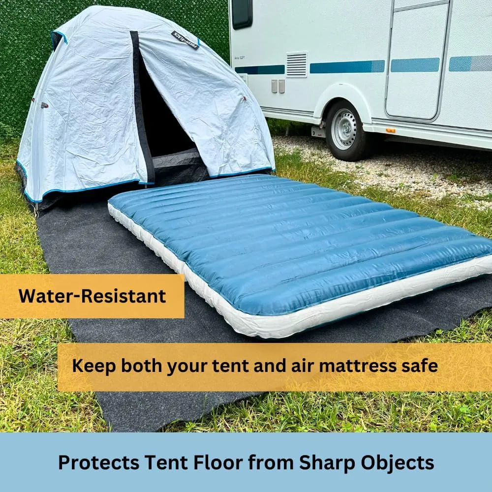 Tent Carpet Mat Camping Floor Rug Waterproof Durable Thick Portable and Foldable Lightweight Pad Insulated Picnic Non-Slip Carpet Outdoor Accessory (58" x 72")