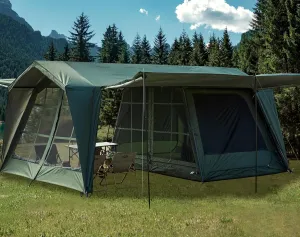 Tents 4/6/8/12 Person, Easy Setup Waterproof Camping Tent with Rainfly, Portable Double Layer Large Family Tent for Camping Backyard Outdoor &Hiking