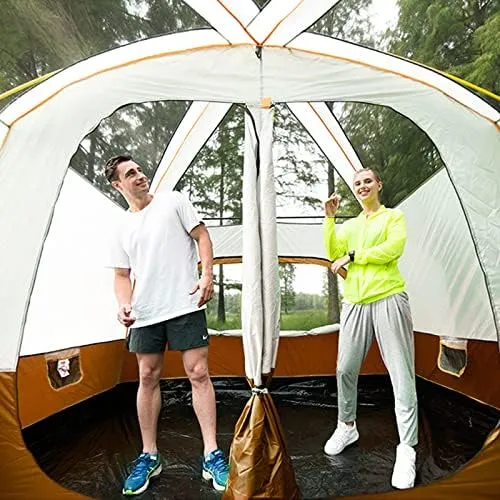 Tents for Camping with Porch, Instant Tent Automatic Glamping Tent, Waterproof Windproof Easy Set Up in Few Minutes Ideal for Family Car Trip, Festival Gathering and Picnic (Blue 3
