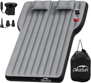 Tesla Model Y Mattress: Inflatable Camping Bed Air Mattress for Model Y, Thickened Travel SUV Sleeping Pad with Car Air Pump 2 Pillows