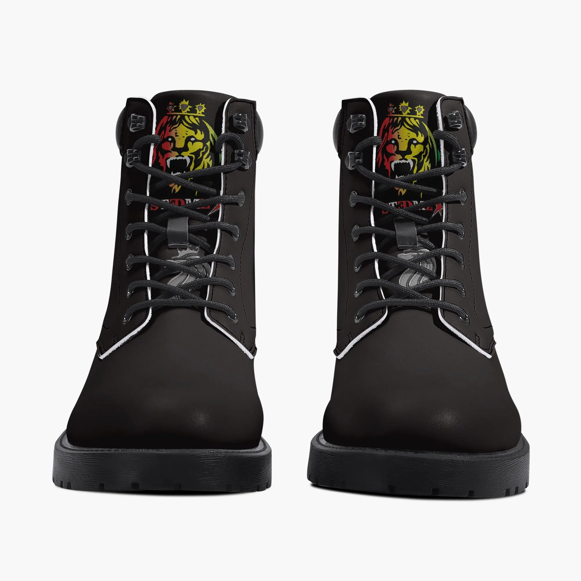 Third World High Top Leather Boot Black