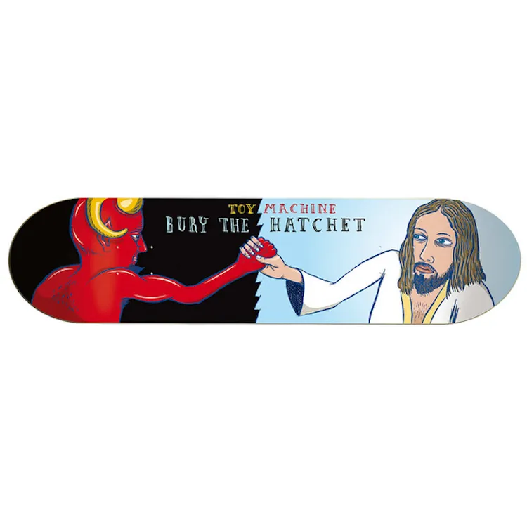 Toy Machine Bury The Hatchet Skateboard Deck 8"