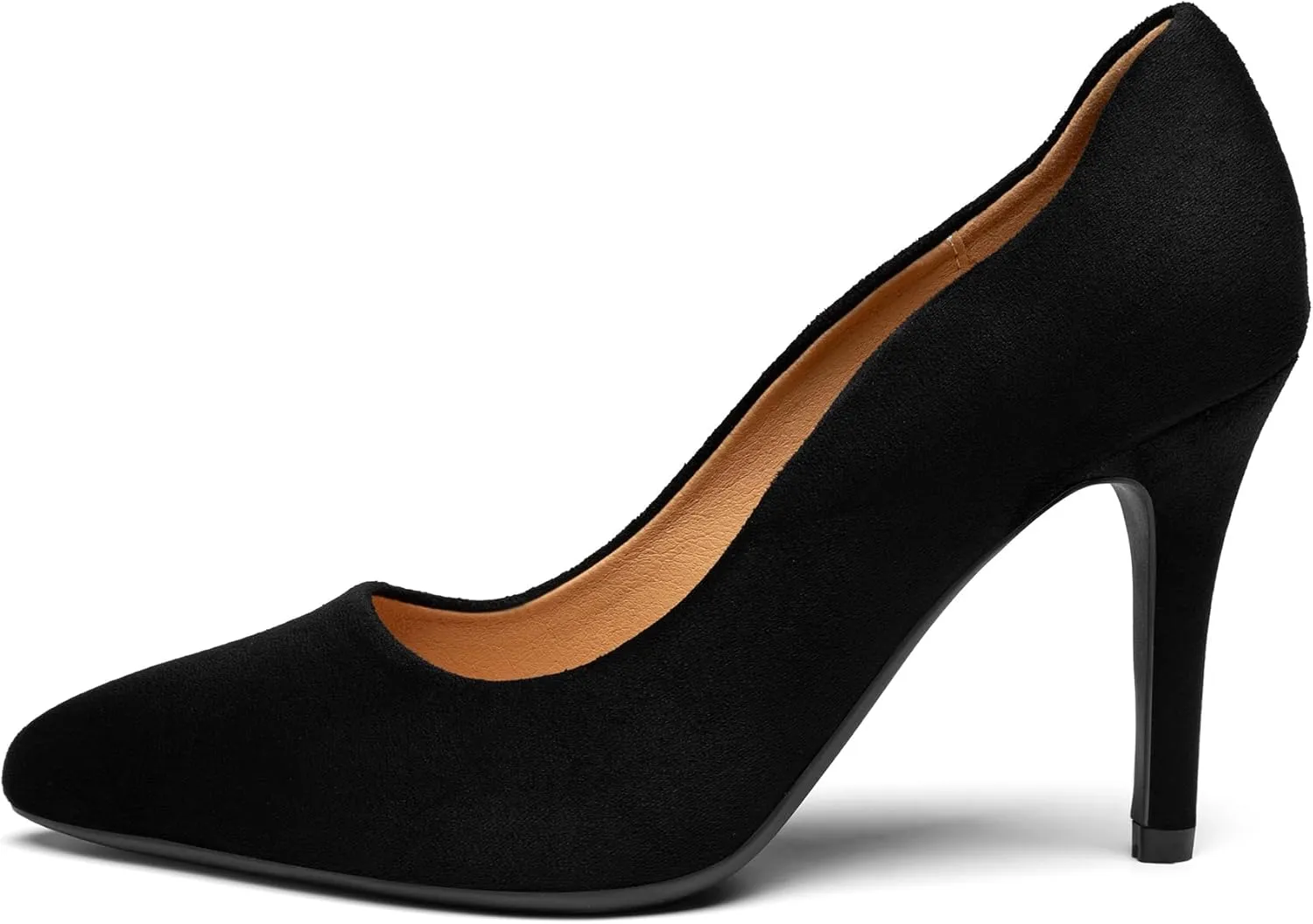 Trary Women’s Slingback Pumps, Black Heels Gold Heels Nude Pink Red Heels, Pointed Toe High Heels for Women Sexy Stiletto Heels Buckle Ankle Strap Closed Toe Pumps Office Party Prom Dress Shoes