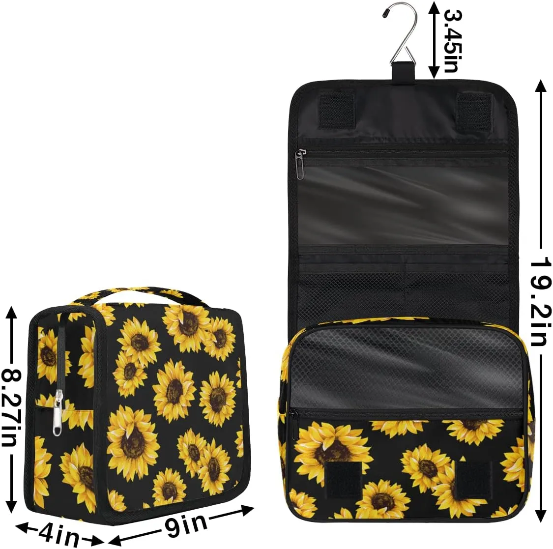 Travel Hanging Toiletry Bag for Women Men Cosmetic Bag Waterproof Makeup Organizer for Accessories, Shampoo, Full Sized Container, Toiletries for Bathroom Shower