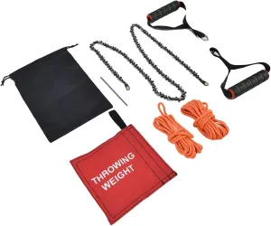 Tree Limb Hand Rope Saw, 48inch 65Mn Folding Chainsaw, Portable Compact Chainsaw with Storage Bag for Outdoor Camping, Wilderness Survival