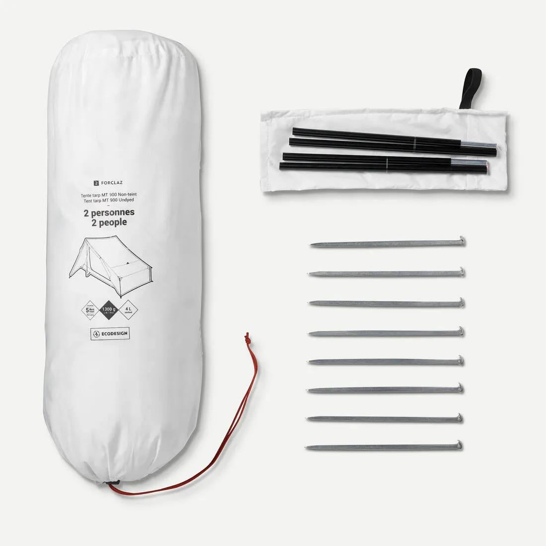 Trekking Tarp Tent - 2 person - MT900 v2 Minimal Editions - Undyed