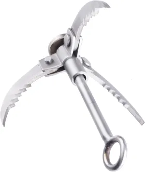 TRIWONDER Grappling Hook Gravity Rock Climbing Hooks Folding Carabiner Claws Stainless Steel Anchor for Climbing, Fishing, Hiking, Tree Limb Removal