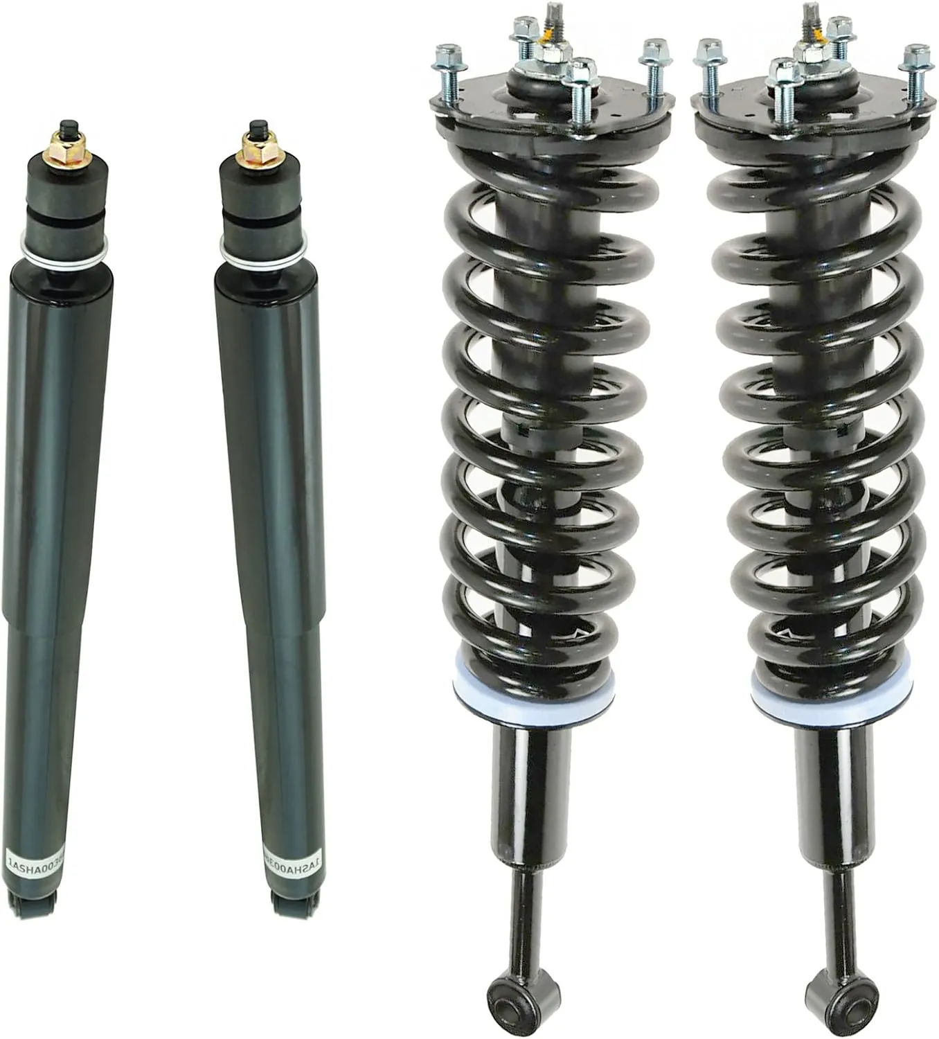 TRQ Complete Shock Assembly & Shock Absorber Kit Front & Rear Compatible with 2007-2021 Toyota Tundra