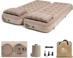 Twin Air Mattress with Built-in Pump 20", 10” Queen Size Inflatable Airbed Double Twin High Adjustable Blow Up Mattress, Durable Self Inflating Air Mattress Waterproof
