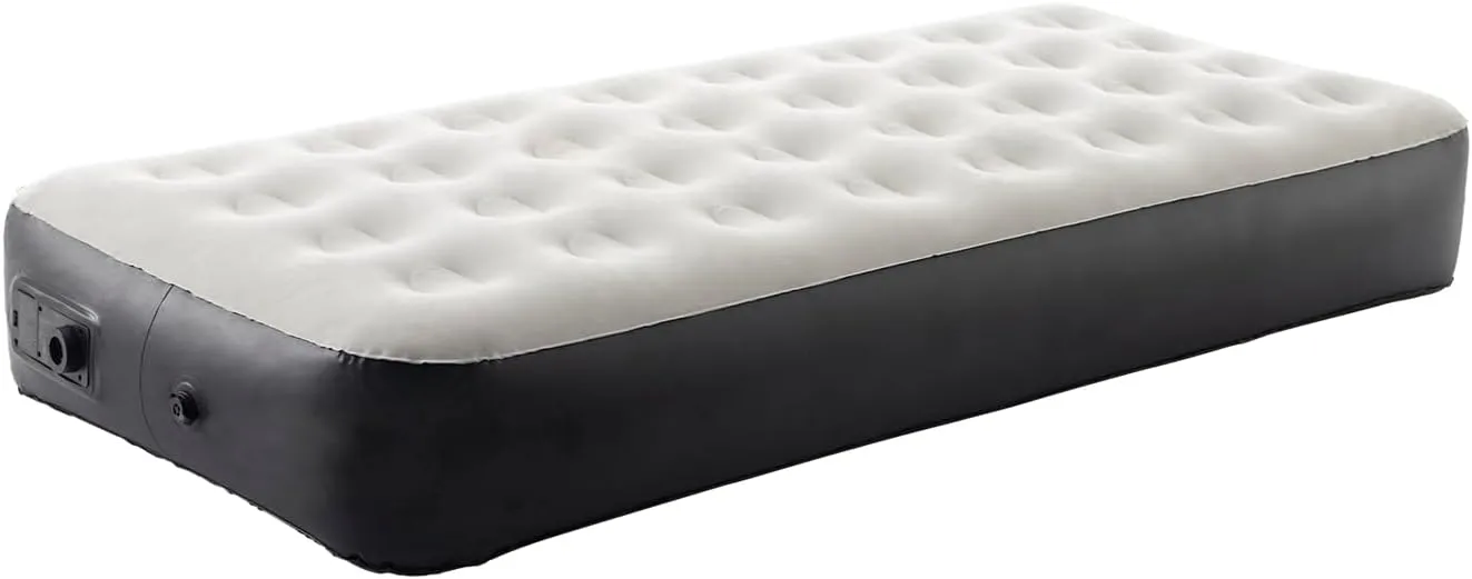Twin Size Air Mattress with Built-in Pump, Inflatable Bed Blow Up Mattress for Camping