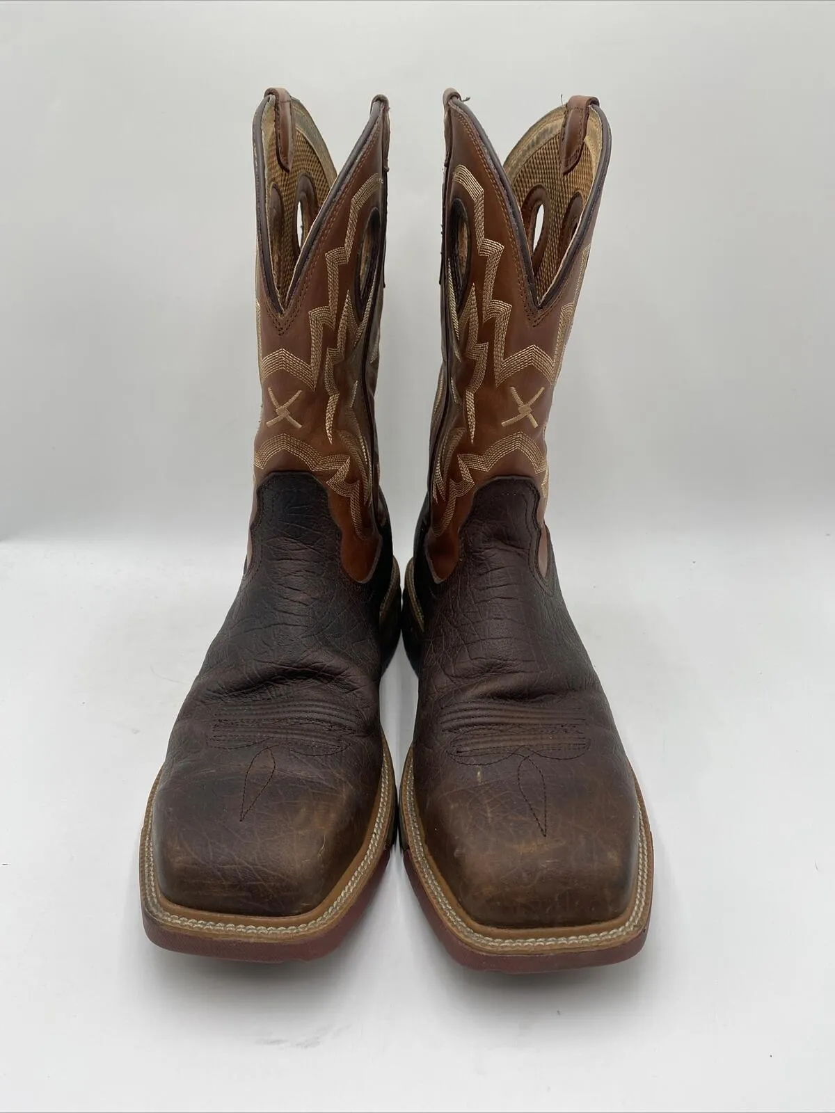 Twisted X Men's Waterproof Western Work Boots Brown Size 13D