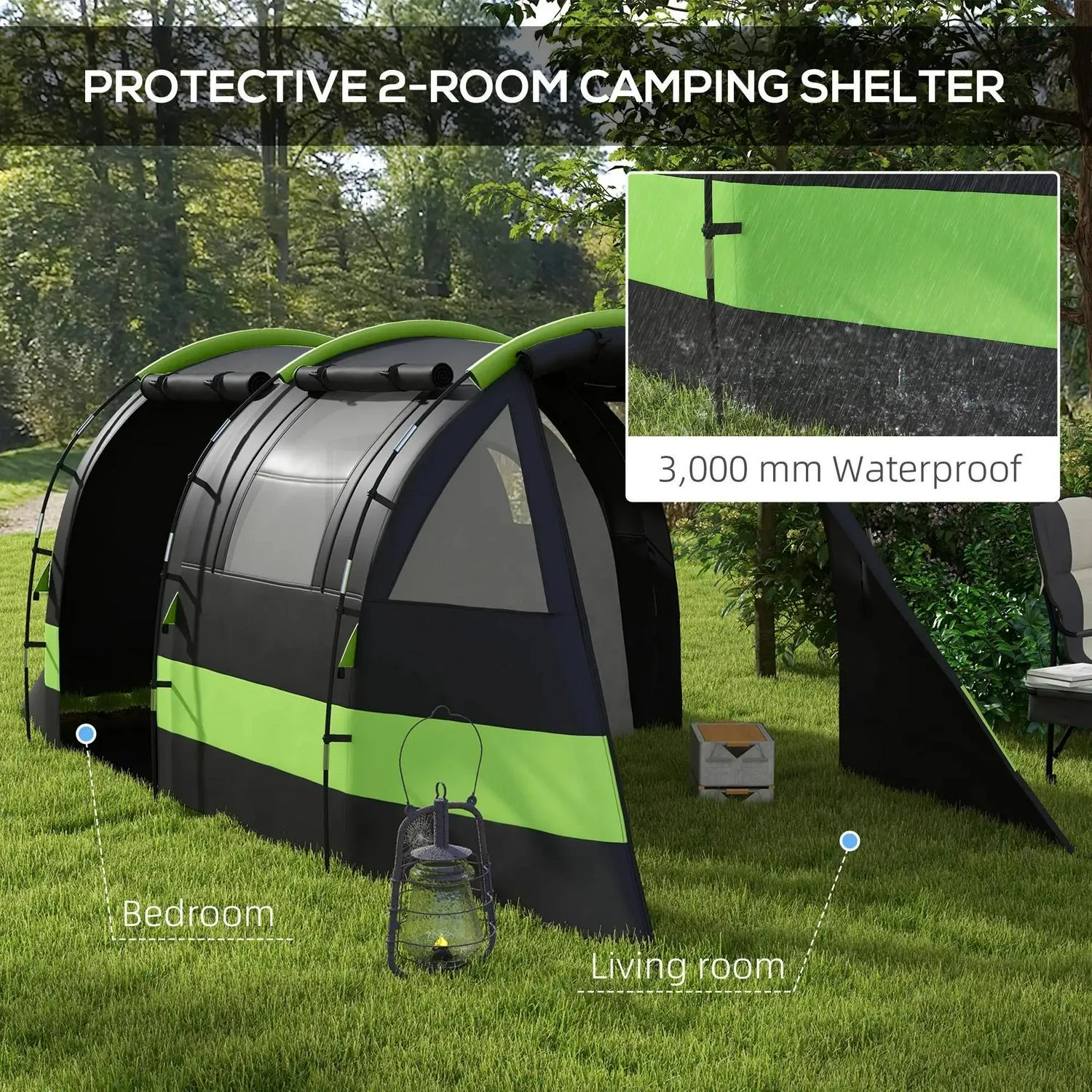 Two Accessories With Man, Product diversity Room Clearance sale Four Blackout Outsunny Tent,