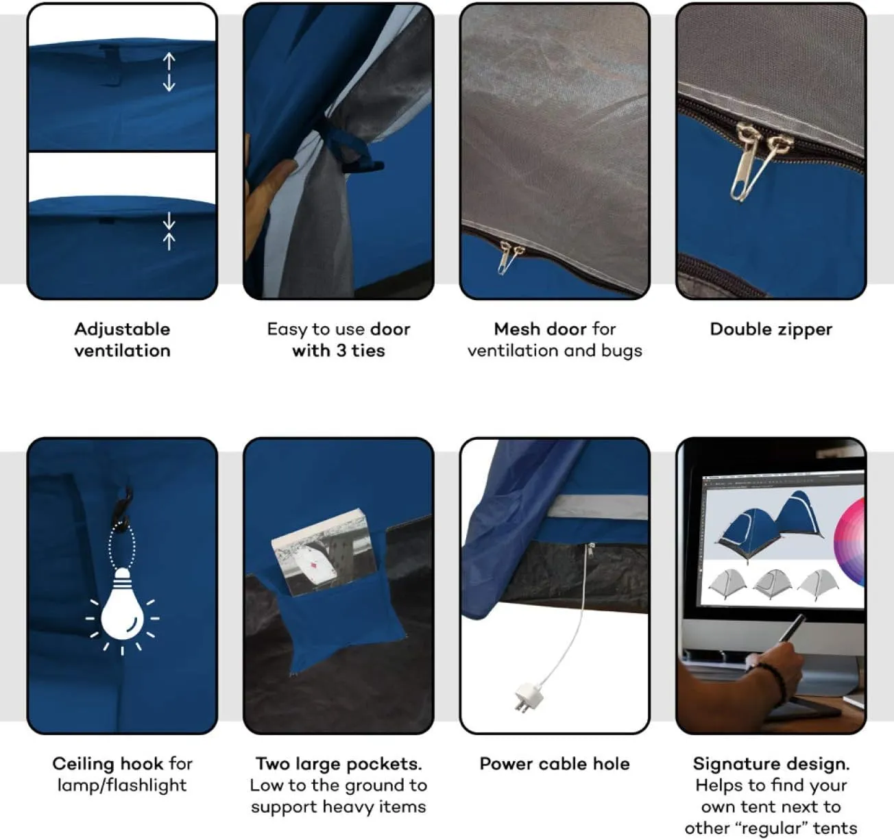 Two Person Tent - Waterproof & Windproof 4 Season Tents for Camping, Backpacking & Hiking - Durable & Easy to Set-up - Good for 1 or 2 Person Camping Tent
