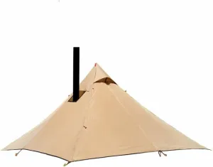 Ultralight Hot Teepee Tent with Stove Jack for 1-2 Person 3.4lb Four-cornered Shape Single Person Tent for Camping Hiking Backpacking - Easy to Set Up