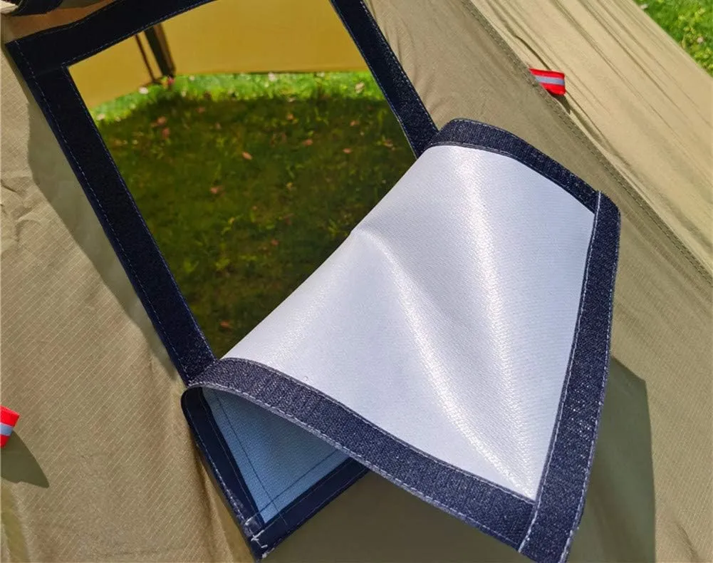 Ultralight Hot Teepee Tent with Stove Jack for 1-2 Person 3.4lb Four-cornered Shape Single Person Tent for Camping Hiking Backpacking - Easy to Set Up