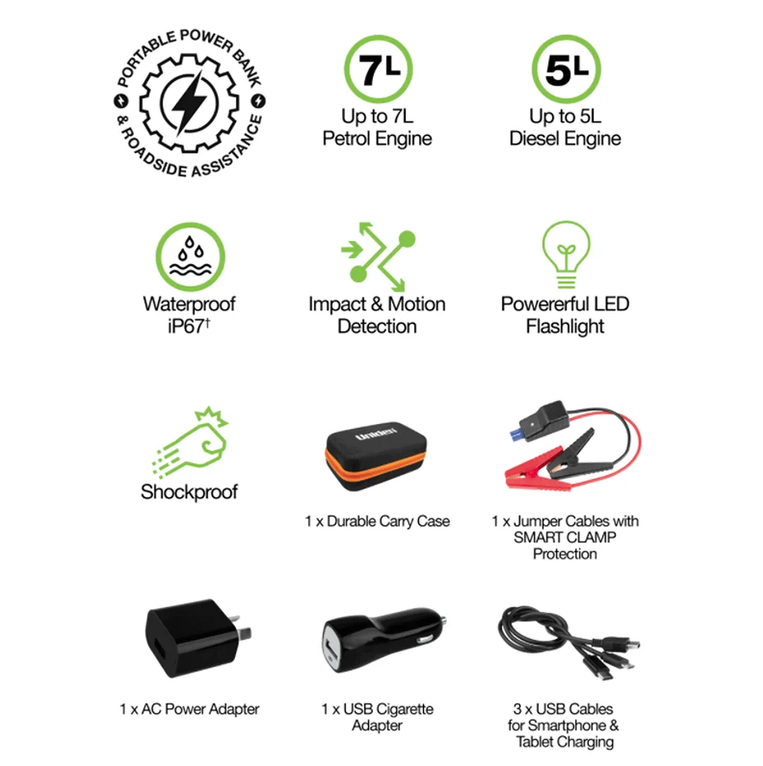 Uniden Waterproof Jump Start Kit