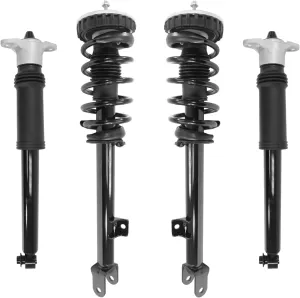 UNITY AUTOMOTIVE 4-11165-259940-001 Front and Rear Replacement Complete Strut Assembly Shock Kit Fits 2009-2014 Hyundai Genesis