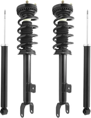 UNITY AUTOMOTIVE 4-11540-253600-001 4 Wheel Complete Strut Assembly Shock Kit Fits 2012-2018 Dodge Challenger R/T