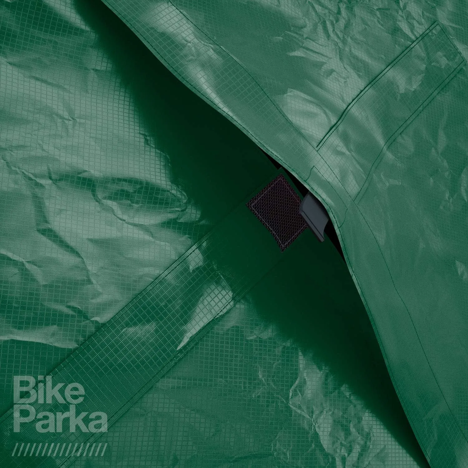 Urban Bike Cover - Waterproof & Durable with Lock-Through Panels, RipStop fabric, Adjustable for Any Bike, Attachable Stuff Sac - Ideal for Bikes in Daily Use (Forest Green)
