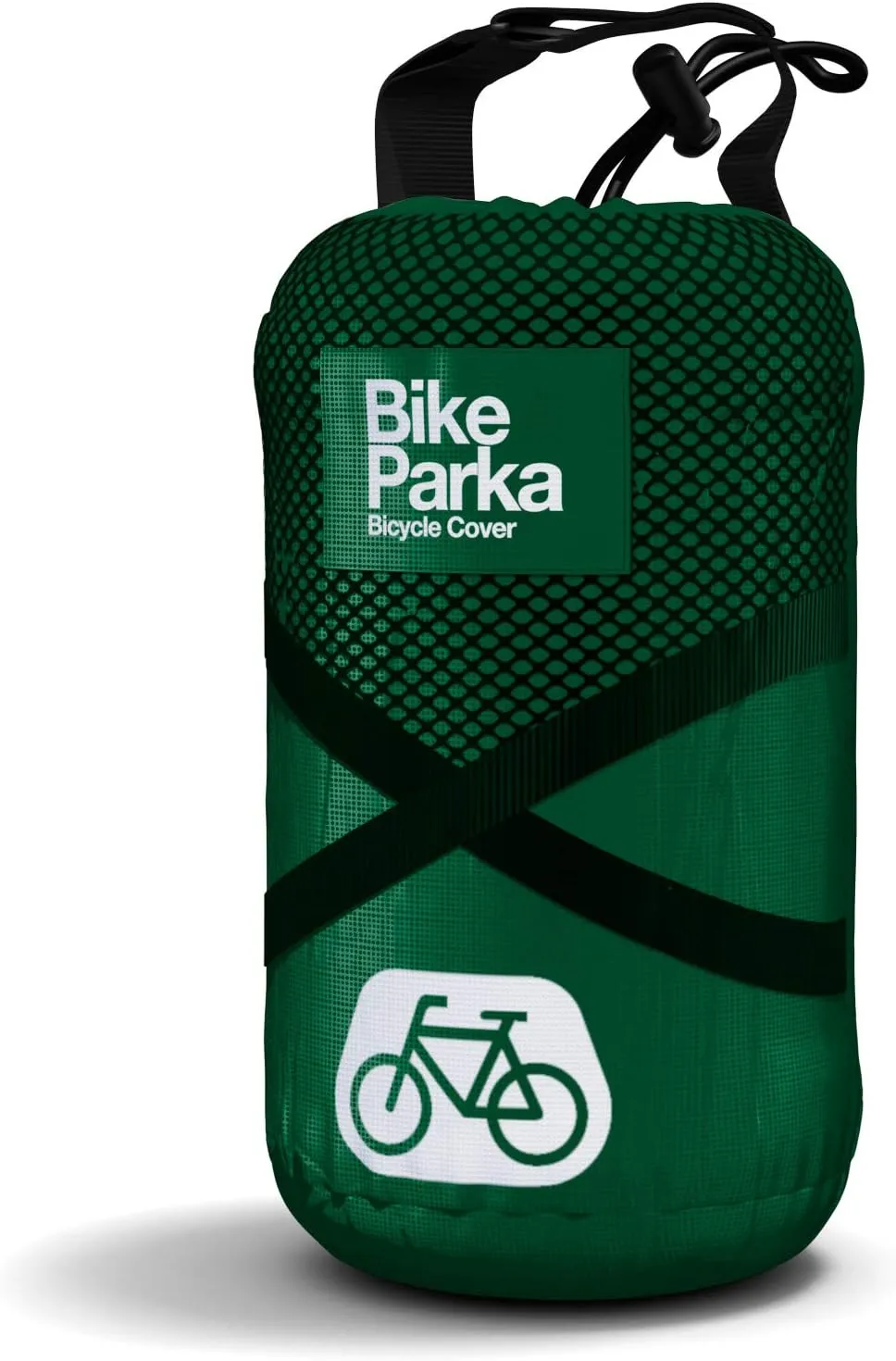 Urban Bike Cover - Waterproof & Durable with Lock-Through Panels, RipStop fabric, Adjustable for Any Bike, Attachable Stuff Sac - Ideal for Bikes in Daily Use (Forest Green)