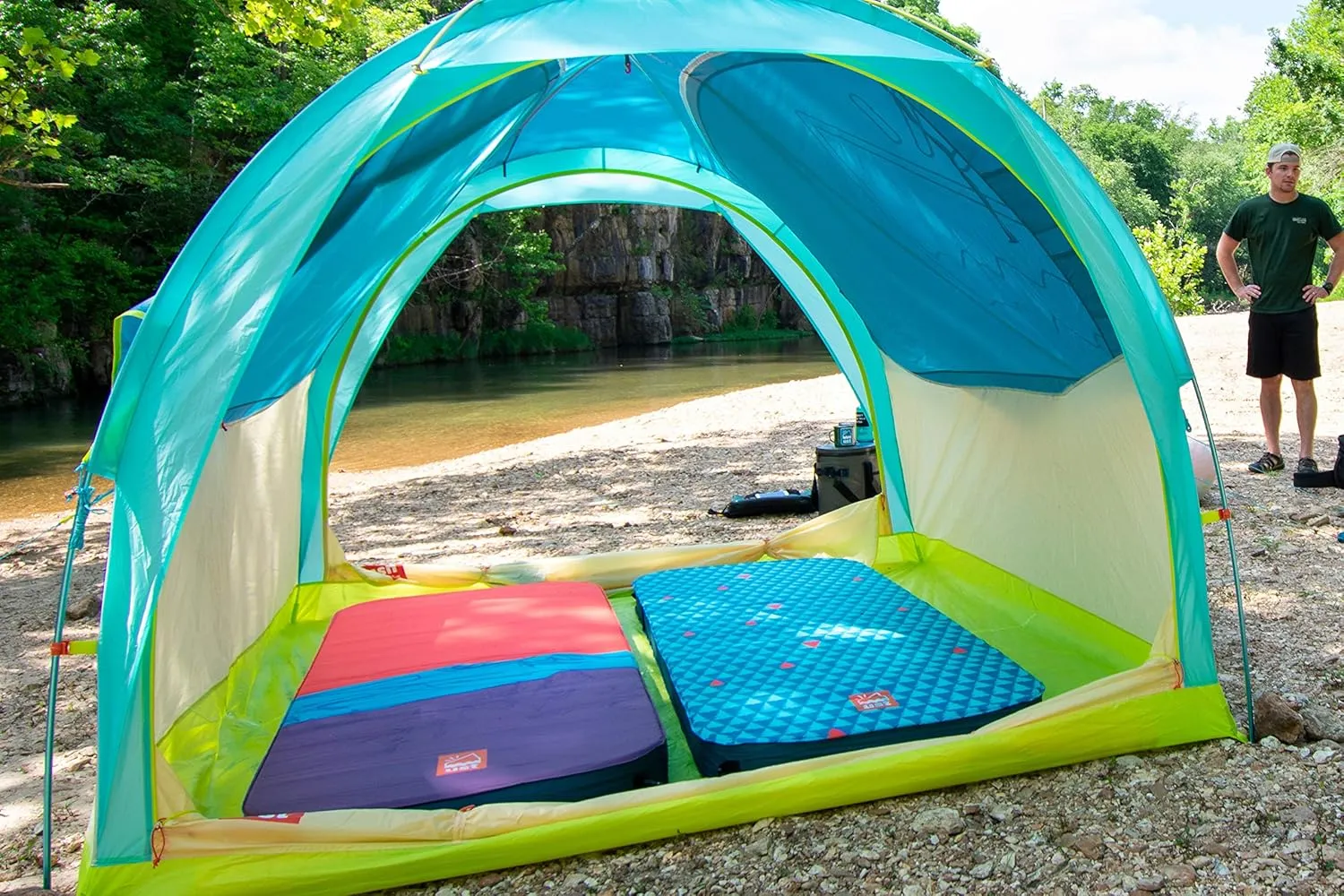 ust fillmatic self Inflating Sleeping pad with Foam Mattress, Reversible Inflation/deflation Valve and Carry Bag for Tent, Truck, Backyard Camping and Outdoors