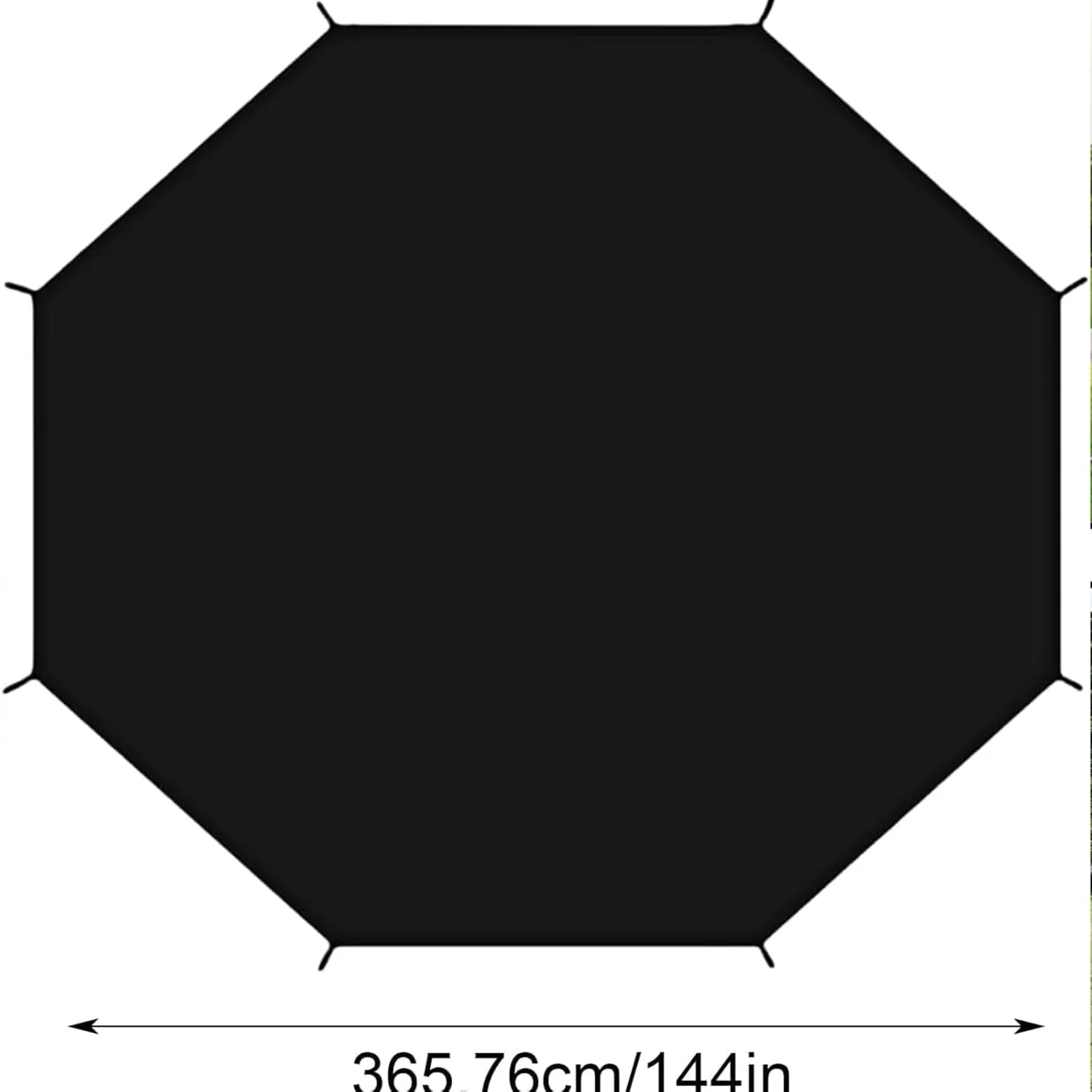 UV Resistant Trampoline Sunshade Tent, Trampoline Sunshade Cover Roof, Waterproof Anti-UV Tram-poline Sunshades Accessories, Waterproof Black Nylon, Easy to Install 6ft 8ft 10ft 12ft 14ft