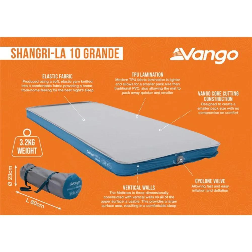 Vango Shangri-La 11 Grande 10cm Self Inflating Mattress