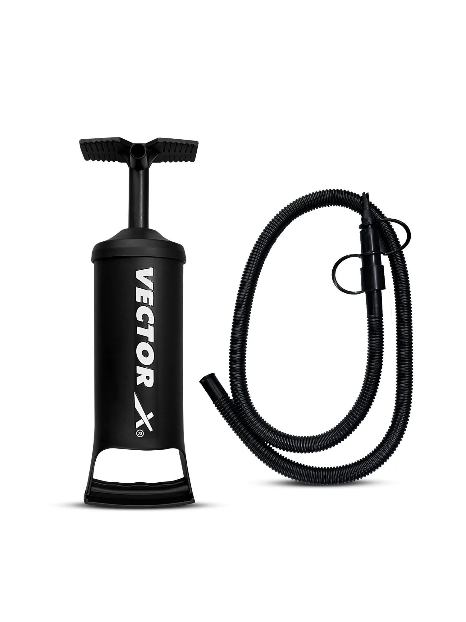 Vector X Camping-Tracking Inflatable Rectangular Air Bed Mattress with Foot Pump
