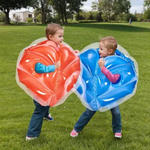 VEVOR Inflatable Bumper Balls - 2-Pack; 2FT/3FT/4FT/5FT Body Size Adult Human Bubble Balls for Christmas Gift; 0.8mm Thick PVC