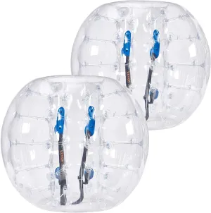 VEVOR Inflatable Bumper Balls 2-Pack, 4FT/1.2M Body Sumo Zorb Balls for Teen, 0.8mm Thick PVC Human Hamster Bubble for Outdoor Team Gaming Play, Bumper Bopper Toys for Garden, Yard, Park