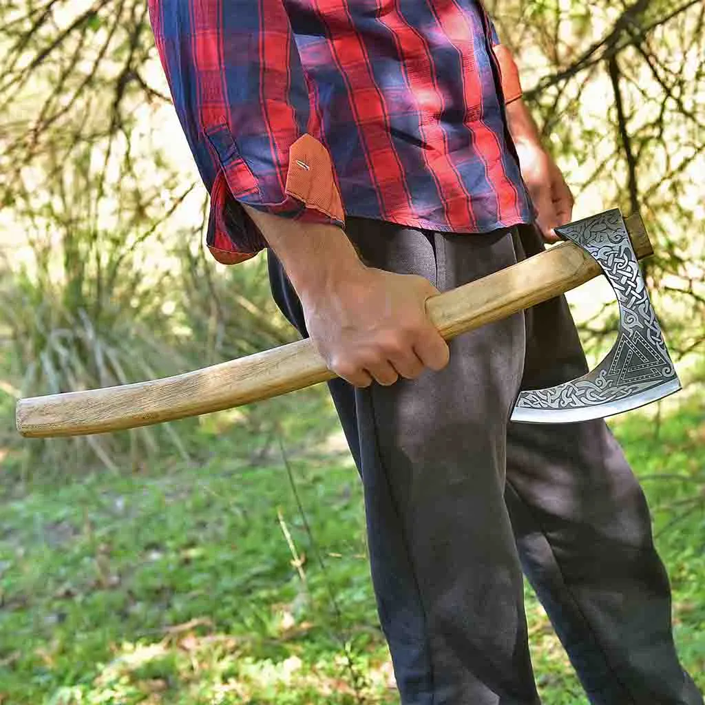 Viking Axe with Walnut Handle Ivar AXE101GLD