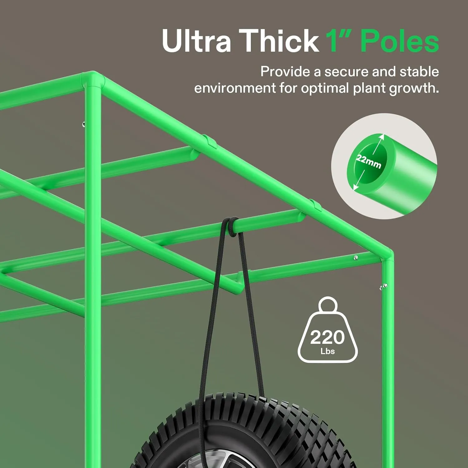 VIVOSUN P426 48"×24"×72" PRO Grow Tent, with Thick 1 inch Poles, Strengthened High Reflective Mylar Oxford Fabric, Extra Hanging Bars & High CFM Kit for Hydroponics Indoor Plant for AeroLight A200SE