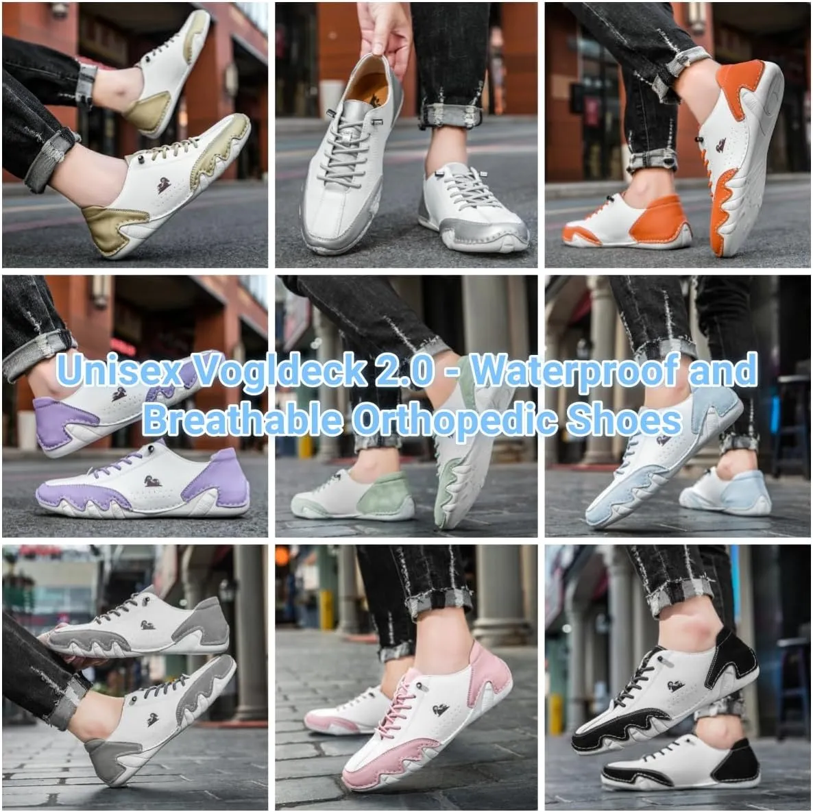 Vogany Shoes Orthopedic Sneakers for Women and Men, Vogldeck 2.0 - Waterproof and Breathable Orthopedic Shoes Outdoor Hiking