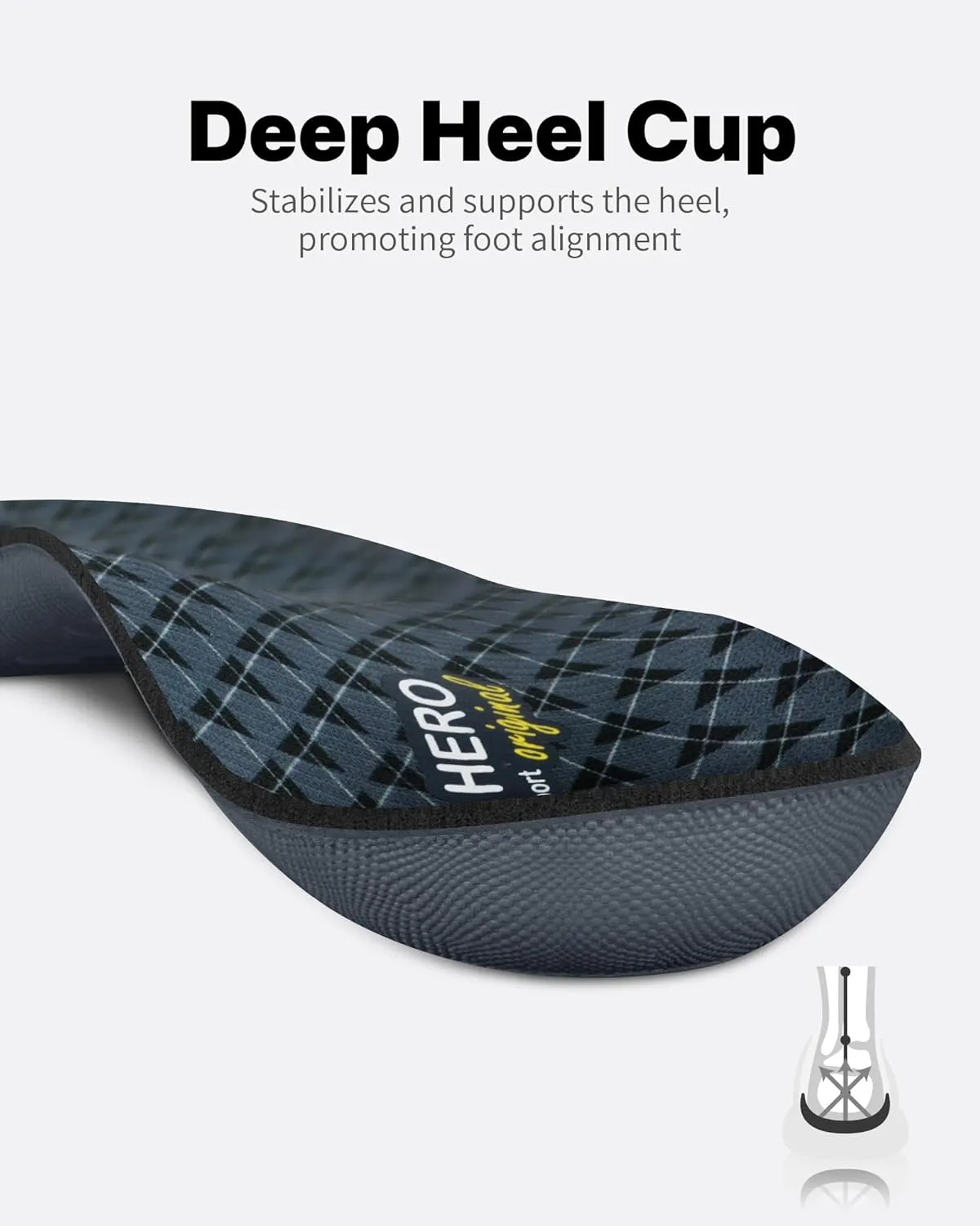 Walkhero Arch Support Inserts for Plantar Fasciitis and Flat Foot, Orthotic Insoles with Everyday Comfort and Support, Relieve Foot Pain and Fatigue (Mens 10-10 1/2 | Womens 12-12 1/2 Gray)