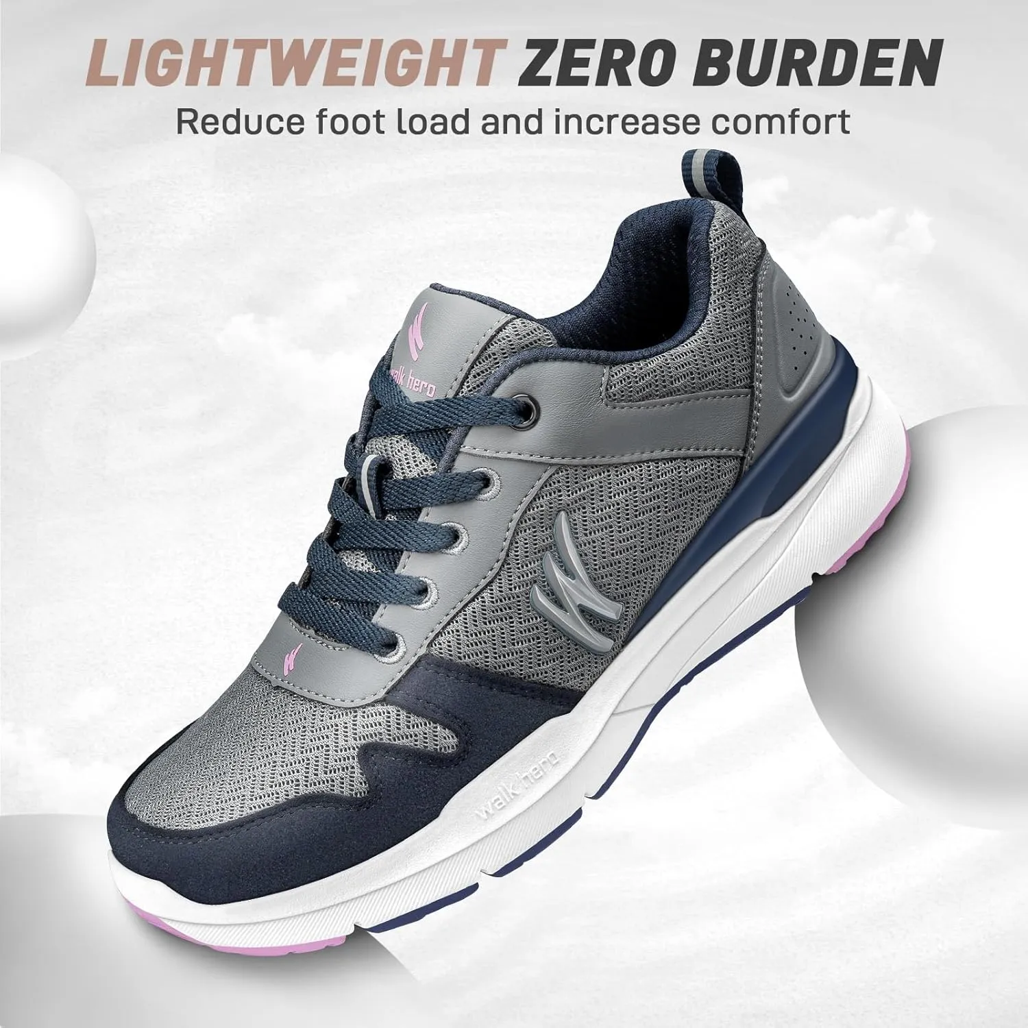 Walking Shoes Women for Plantar Fasciitis, Womens Orthopedic Shoes with Arch Support, Non-Slip Sneakers for Women