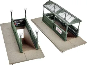 Walthers, Inc. Subway Entrance Kit with Builds 2 Complete Models