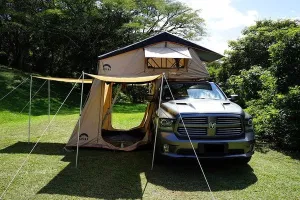 Wanaka 64" 3-4 Person Rooftop Tent w/ XL Annex