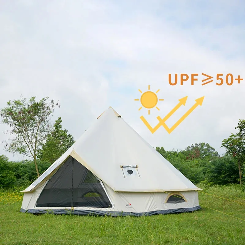 Waterproof 4-Season Yurt Wall Tent with Roof Stove Jack