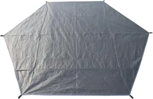 Waterproof Pe Tent Footprint Ground Sheet, Octagonal Camping Tarp 129.9 X 129.9 with Tie Strings for Easy Setup, Ideal for Large Tent and Outdoor Adventures