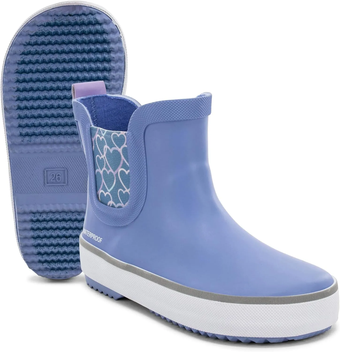 Western Chief Kids Element Chelsea Kid Friendly, Lightweight, Waterproof Rain Boot with Cozy Lining - Perfect Outdoor Boots for Boys and Girls