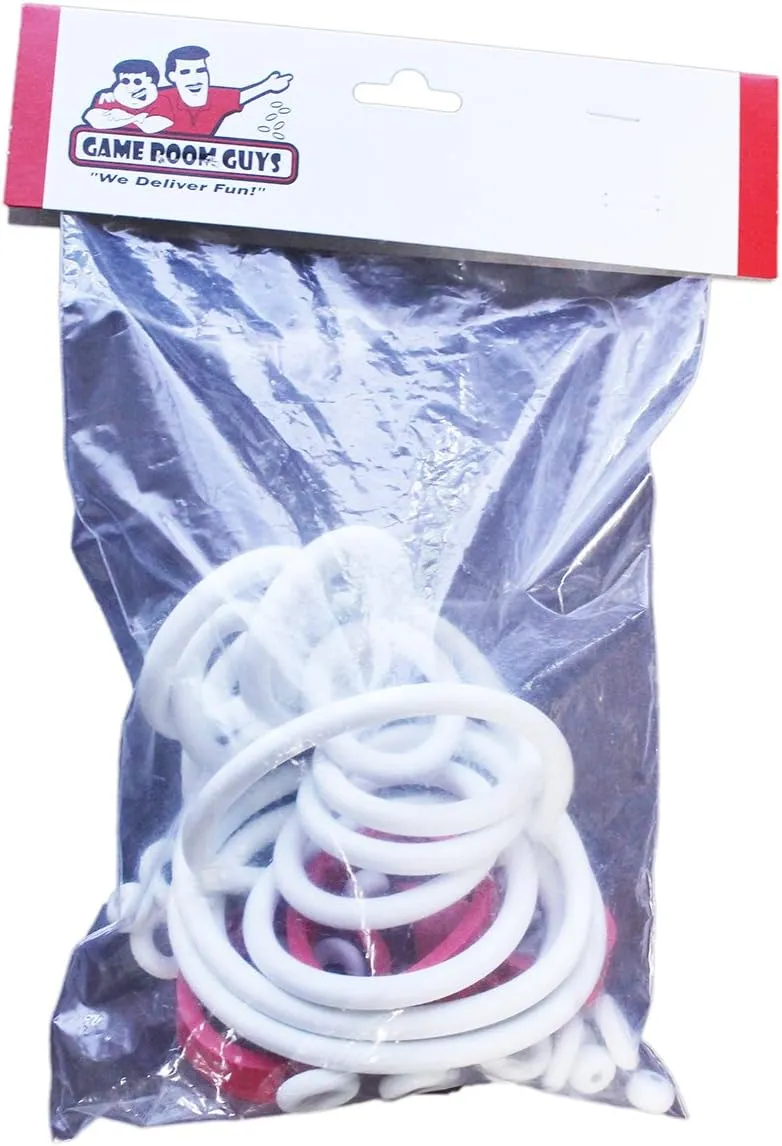 White Rubber Ring Kit Compatible with Stern Iron Maiden Pinball Machine (1982)
