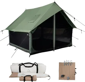 WHITEDUCK Rover Canvas Scout Tent, Waterproof, 4 Season Luxury Outdoor Camping and Glamping Yurt Tent