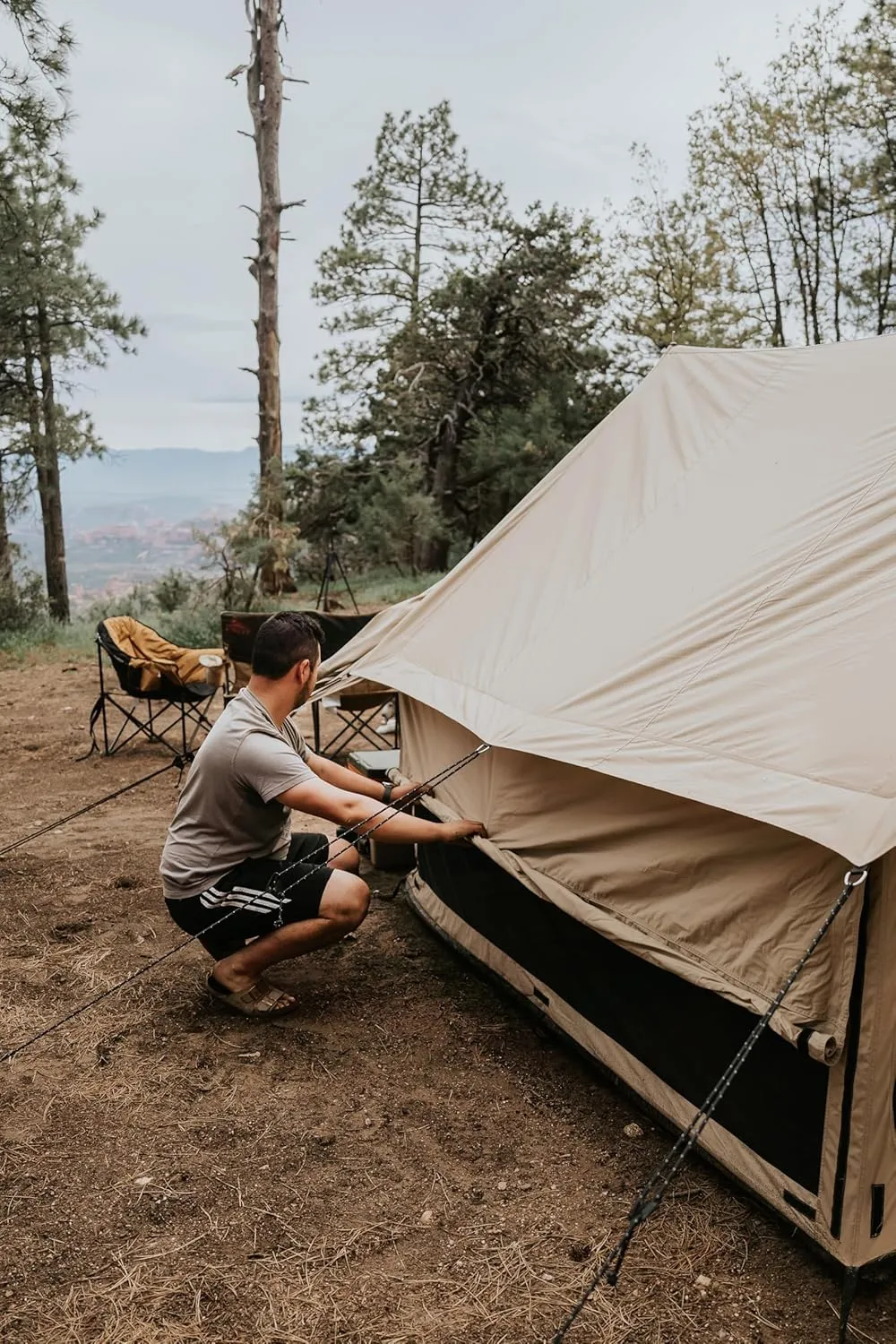 WHITEDUCK Rover Canvas Scout Tent, Waterproof, 4 Season Luxury Outdoor Camping and Glamping Yurt Tent