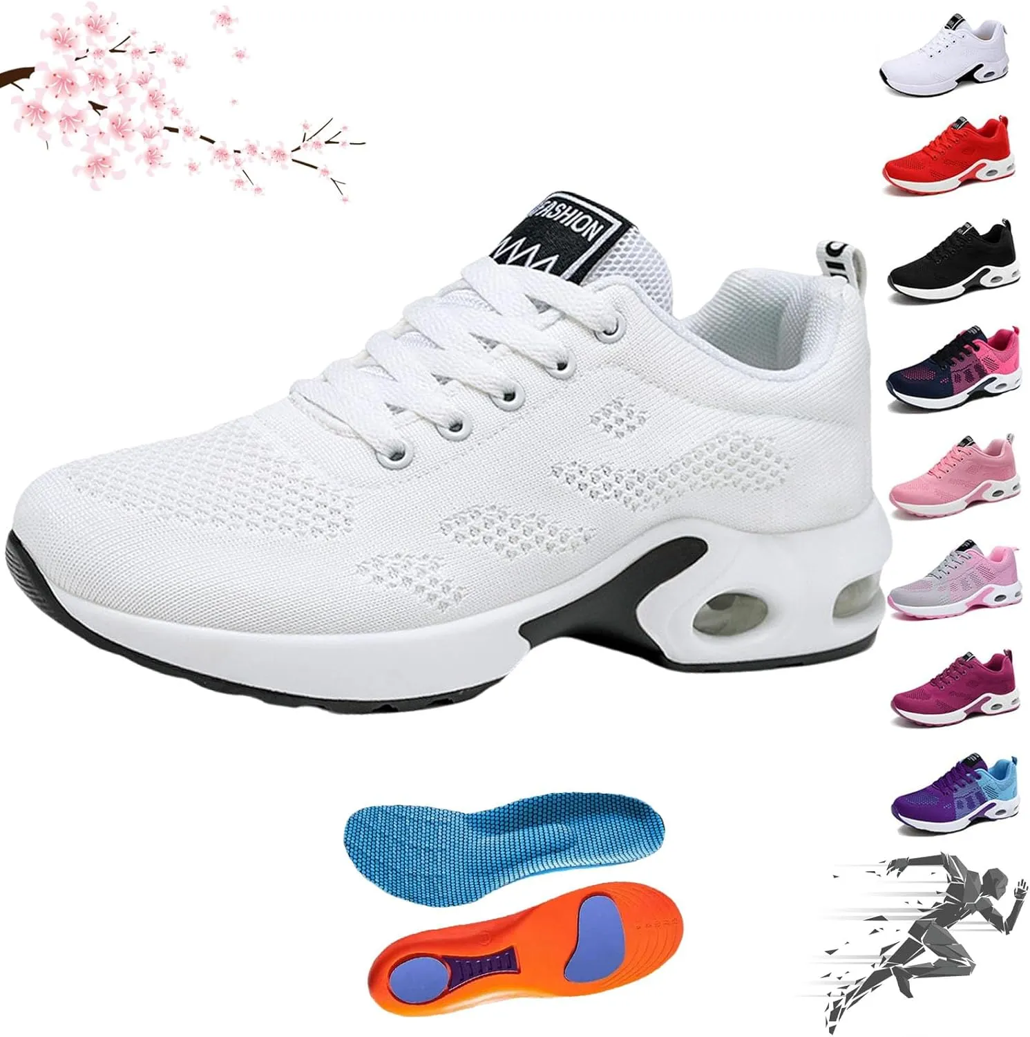 Women's Cloud Walk Pro Sneakers, Super Breathable Soft Casual Shoes, Ergonomic Pain Relief Shoe Trainers Orthopaedic