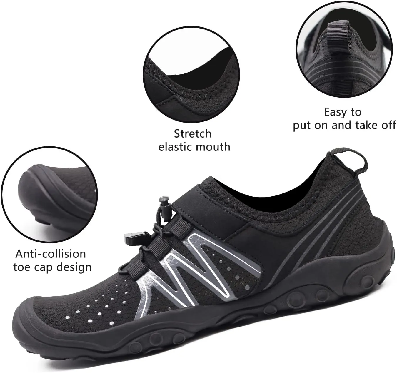 Womens Mens Water Shoes Barefoot Quick Dry Aqua Sports Shoes for Pool Beach Surfing Walking Kayaking