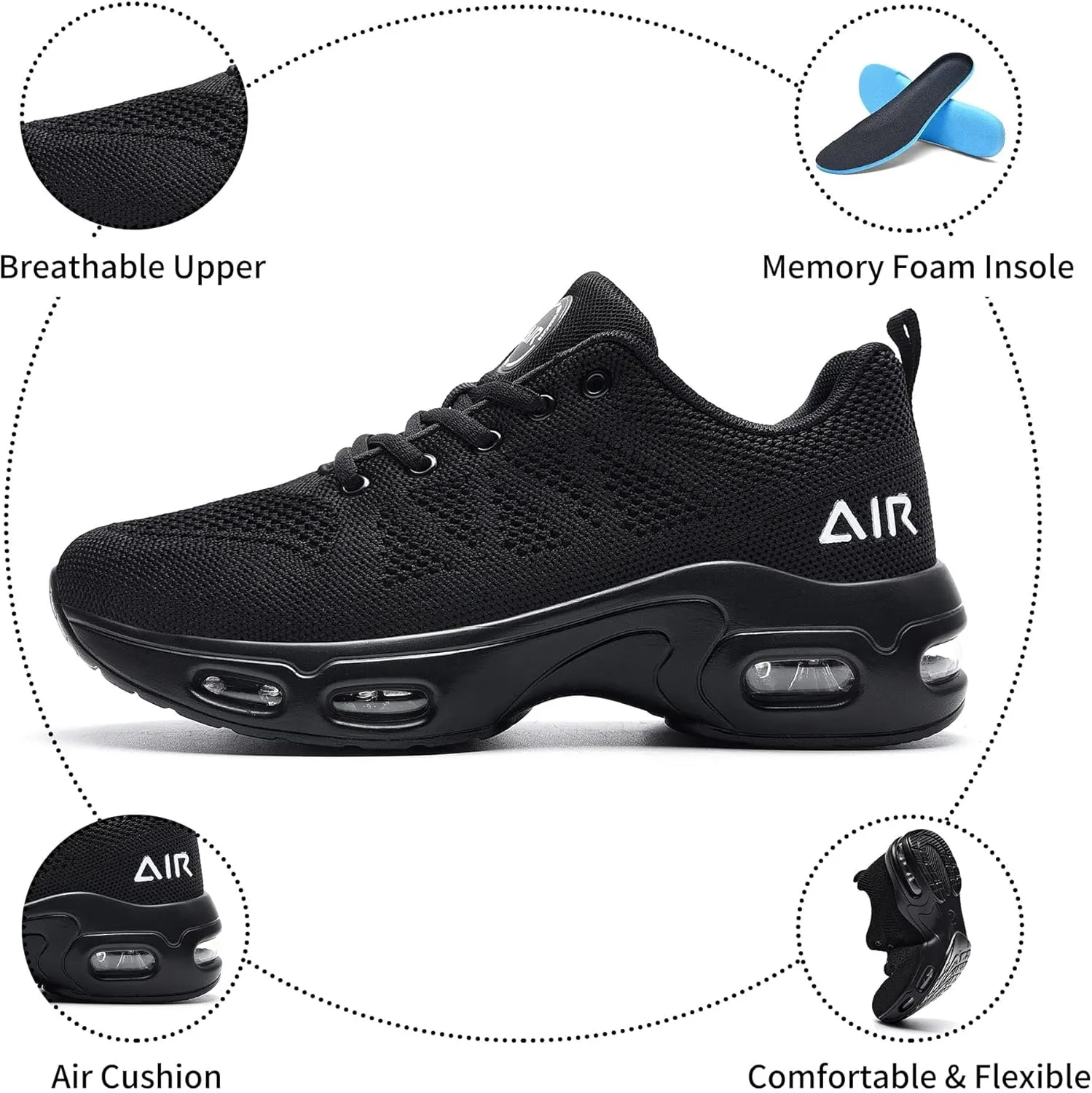 Womens Running Shoes Walking Tennis Gym Fashion Sneakers Athletic Casual Comfortable Breathable Jogging Shoe US Size 5.5-11