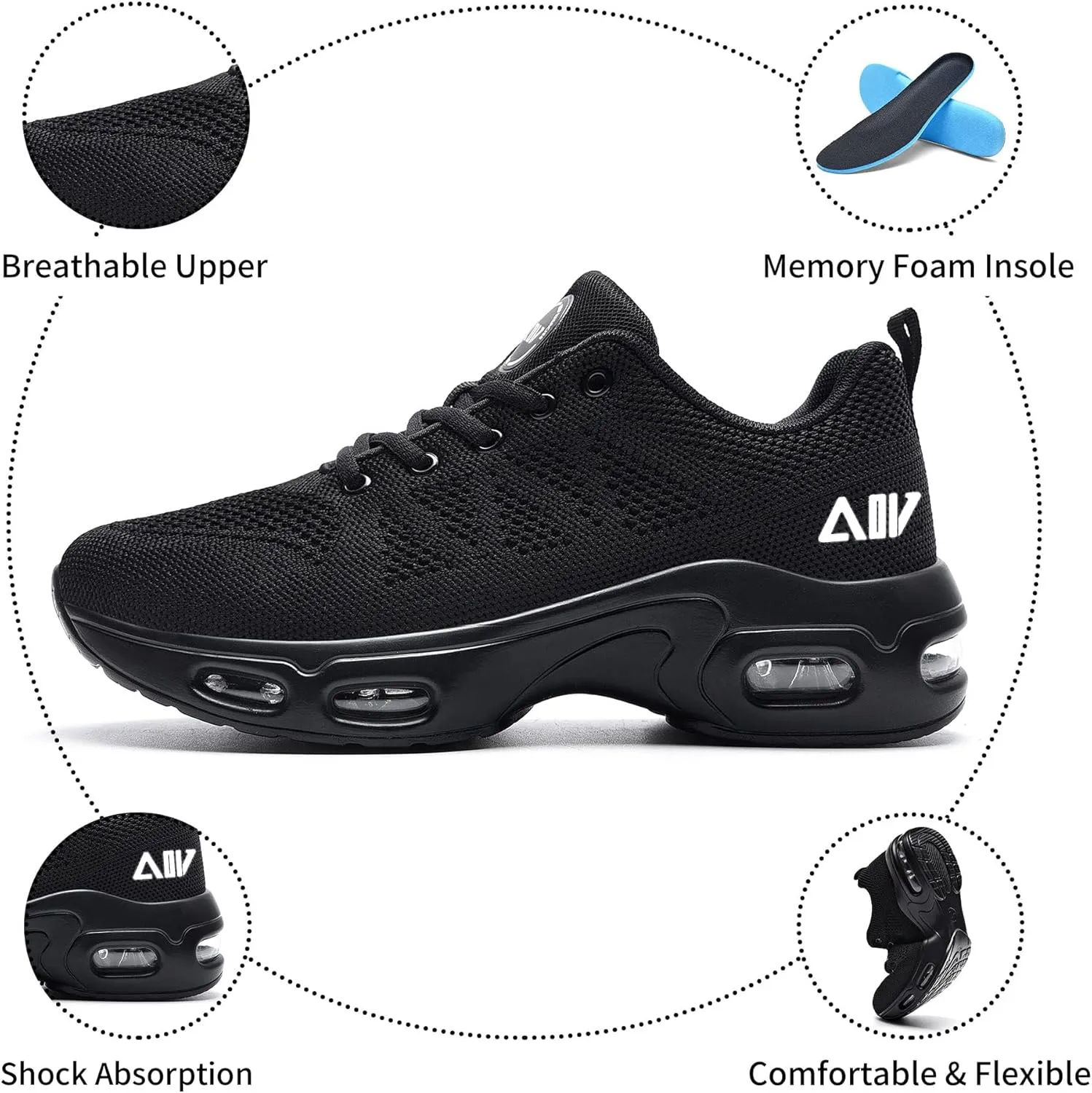 Womens Running Shoes Walking Tennis Gym Fashion Sneakers Athletic Casual Comfortable Breathable Jogging Shoe US Size 5.5-11